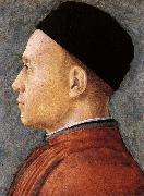 Andrea Mantegna Mansportratt oil painting artist